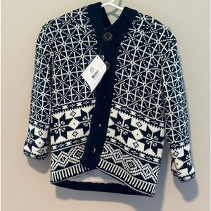 Hanna Anderson Button Sweater with a hood